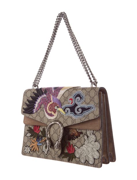 gucci embroidered deer bag|Gucci logo handbags.